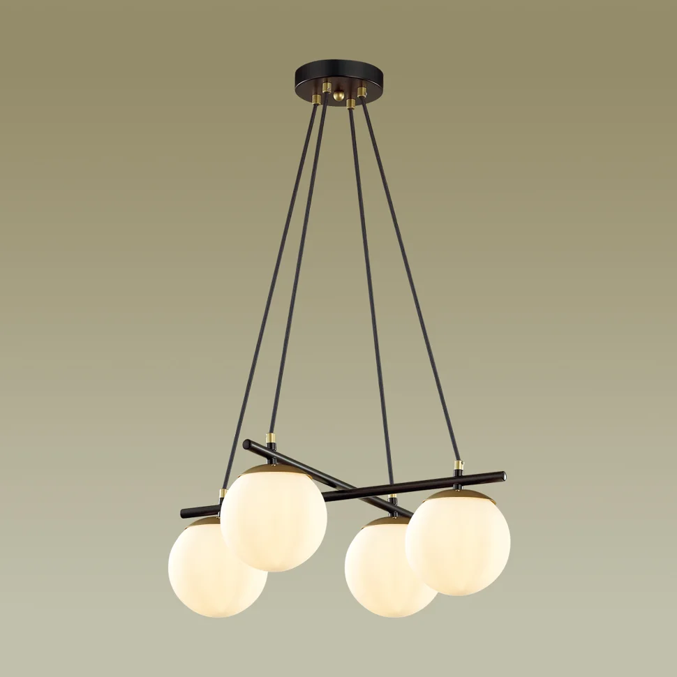 Люстра 5212/4 MODERNI черный, золотой Люстра E27 4*60W 220V RANDI