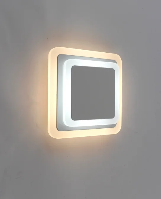 Бра светодиодное Geometria square 12W 2S-184х53-WHITE/WHITE-220-IP20_2021
