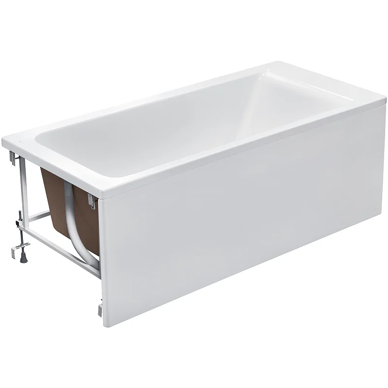 Ванна акриловая ROCA EASY 170х80 с фронтальной панелью и монтажным набором