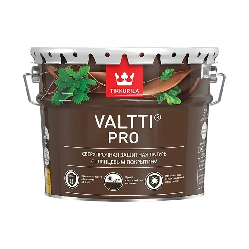 Антисептик-лазурь Tikkurila VALTTI PRO 9 л орех