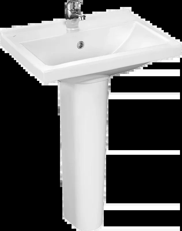 Умывальник Santeri Визит 40 с пьедесталом, цвет белый Умывальник Santeri Визит 40 с пьедесталом, цвет белый