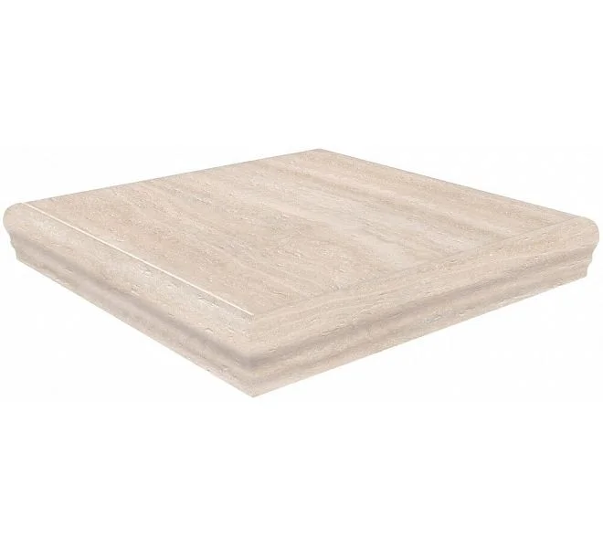 Плитка KERAMA MARAZZI Пантеон Ступень правая угловая беж 34х34х8 арт.SG157200R&#92;GR&#92;AND