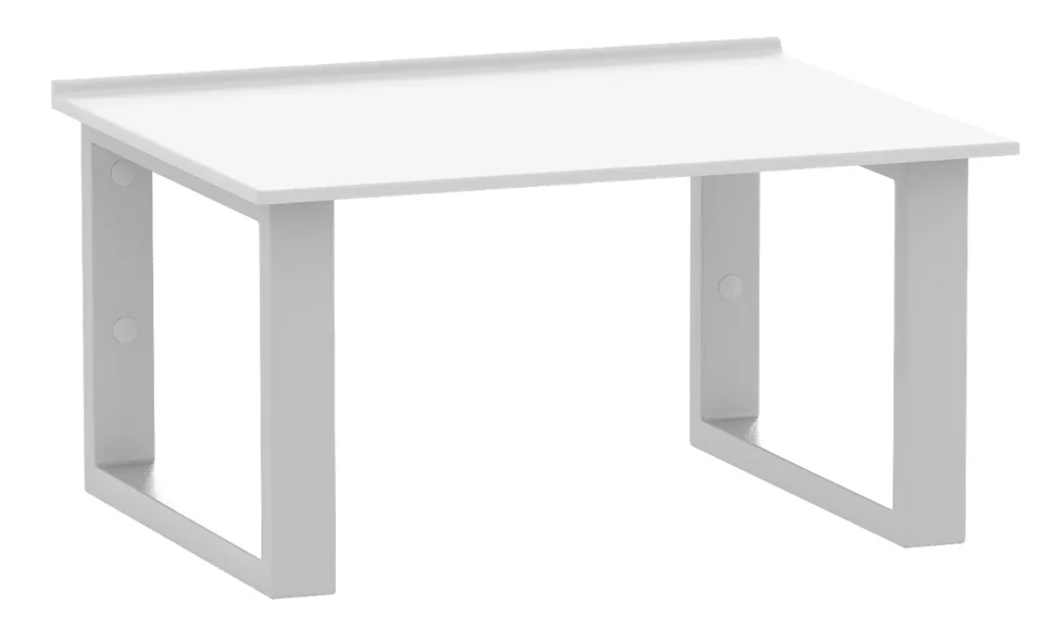 Столешница BAS матовая 800*470 в комплекте с подвесными кронштейнами 430*300 (2шт.), белый