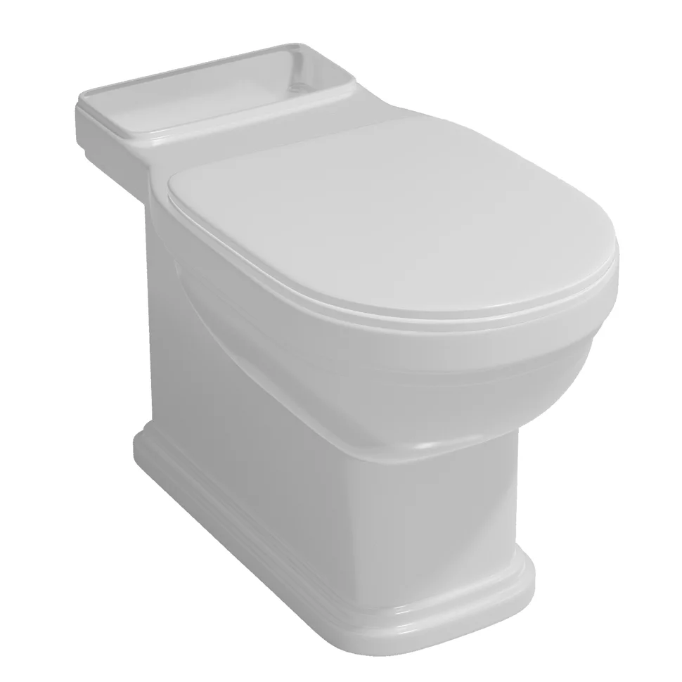 Унитаз напольный KERAMA MARAZZI POMPEI с сиденьем POMPEI Soft close + Clip up белый PO.seat.01&#92;WHT