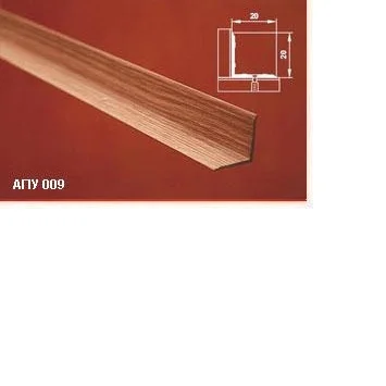 Порог АПУ 009 алюминиевый 900*20*20 мм угловой внутренний (9-белый)