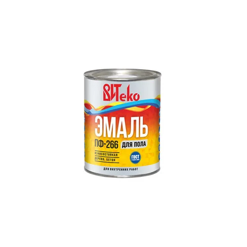 Эмаль ПФ-266 красно-коричневая 0,8 кг ВИТЕКО для пола