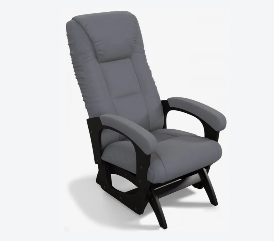 Кресло маятниковое ЛЕОН, ткань ГАЛЬКА GRAY