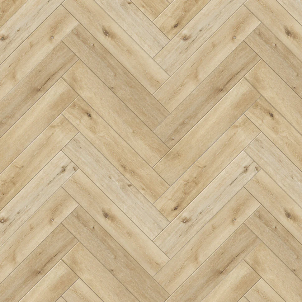 Ламинат виниловый водостойкий SPC CronaFloor 4V Herringbone 2.0 42 класс Дуб Ренн 640*128*4.5 мм (с фаской)