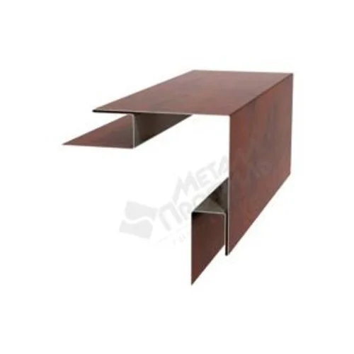 Планка угла внешнего сложного Woodstock Ecosteel Matt ** для М/сайдинга Блок-Хаус МП 75*75*3м.п.