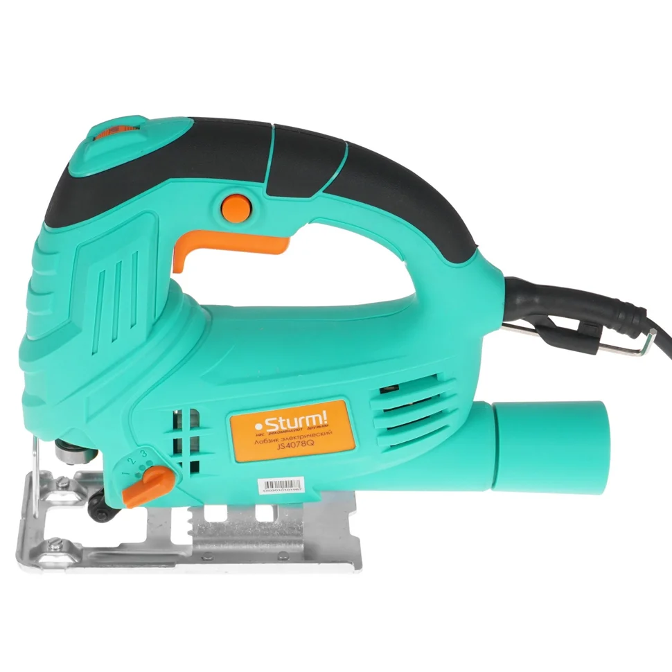 Лобзик 780Вт, 70/8мм(дер/мет), 1500-3000, быстрозаж, 4ст маятник Sturm