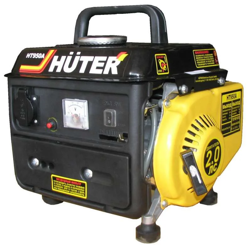 Генератор бензиновый HUTER HT950A (1фазн., ном/макс мощность 0,65/0,95 кВт)