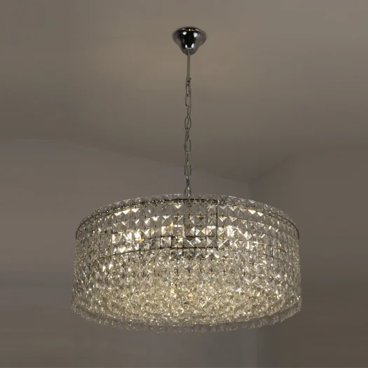 Люстра DIONA 8хЕ14-900x300х1210-CHROME/CRYSTAL-220-IP20