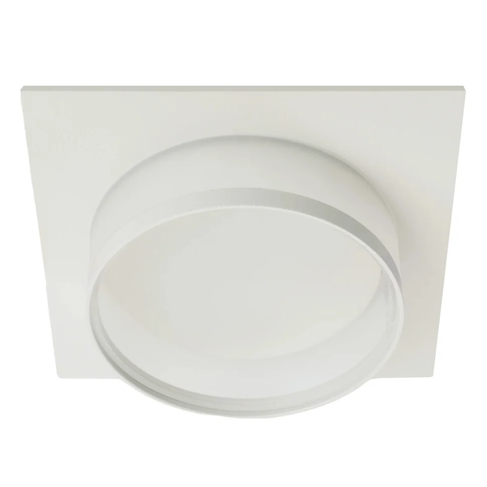 Светильник точечный Feron DL501 15W 230V GX53, белый квадрат без лампы Светильник точечный Feron DL501 15W 230V GX53, белый квадрат без лампы