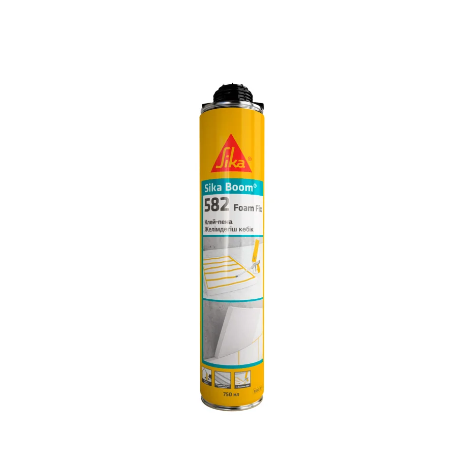 Пена-клей профессиональная SIKA Boom 582 Foam Fix 750 мл Пена-клей профессиональная SIKA Boom 582 Foam Fix 750 мл
