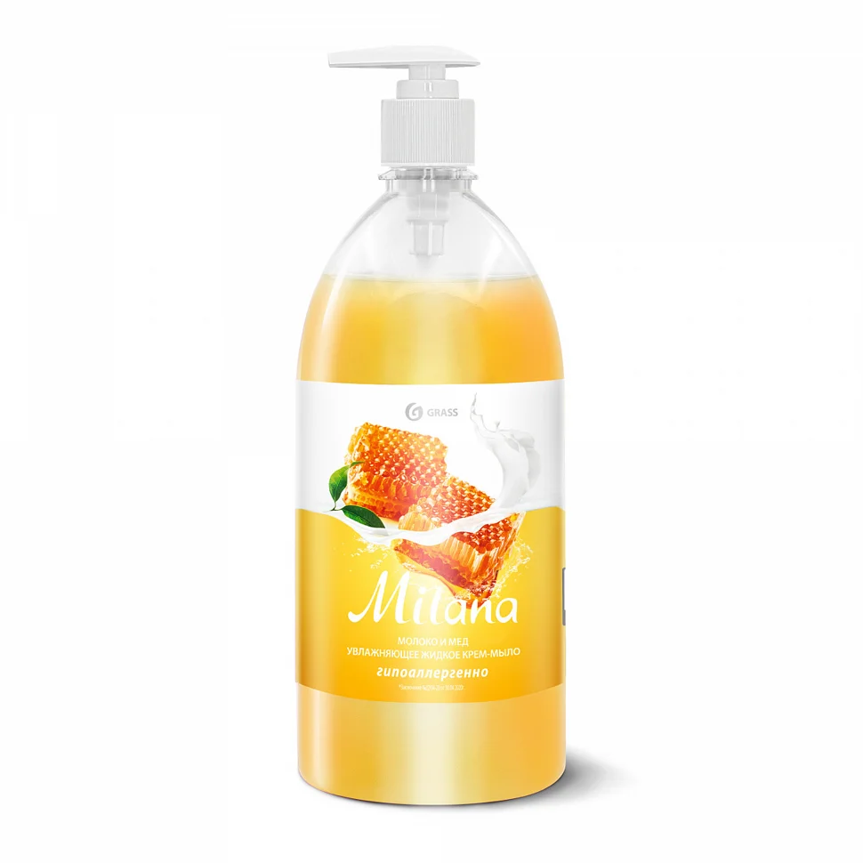 Крем-мыло GRASS Milana "Молоко и мед" 1л Крем-мыло GRASS Milana "Молоко и мед" 1л