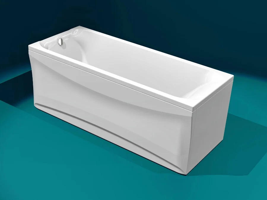 Ванна AQUATEK "Альфа" 170х70 без гидромассажа (с фронт.экраном),с ножками