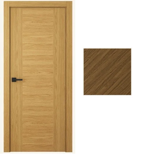 Дверь BELWOODDOORS "Лайнвуд Люкс" глухая 80 (21-9) smart core орех