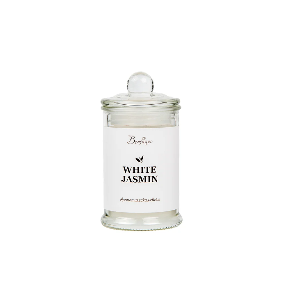 Свеча ароматическая WHITE JASMINE, Д60 Ш60 В110