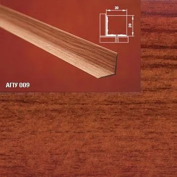Порог АПУ 009 алюминиевый 1350*20*20 мм угловой внутренний (27 мербау)