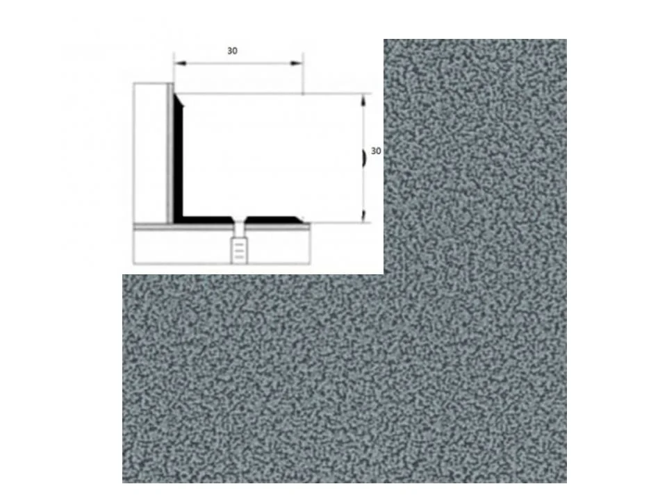 Порог АПУ 008 алюминиевый 1350*30*30 мм угловой внутренний (05 серебрянный антик) Порог АПУ 008 алюминиевый 1350*30*30 мм угловой внутренний (05 серебрянный антик)