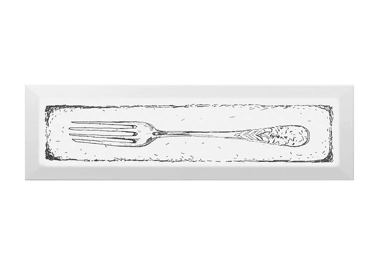 Плитка KERAMA MARAZZI Гамма Декор Fork чёрный 8,5х28,5х9,2 арт.NT&#92;B26&#92;9001