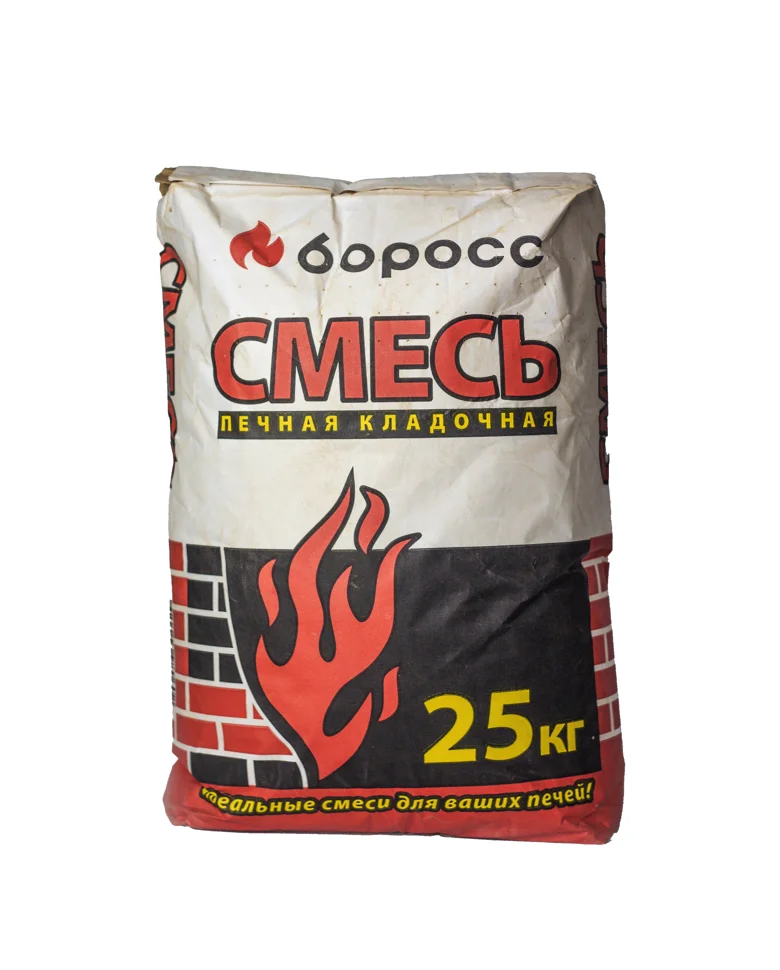 Смесь печная БОРОСС для печей и каминов 25 кг (до +850&#176;С)