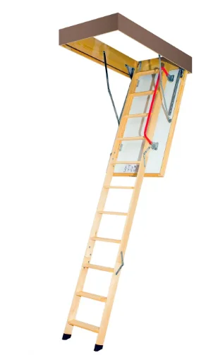 Лестница FAKRO LTK Thermo термоизоляционная деревянная, 60х100х280 см