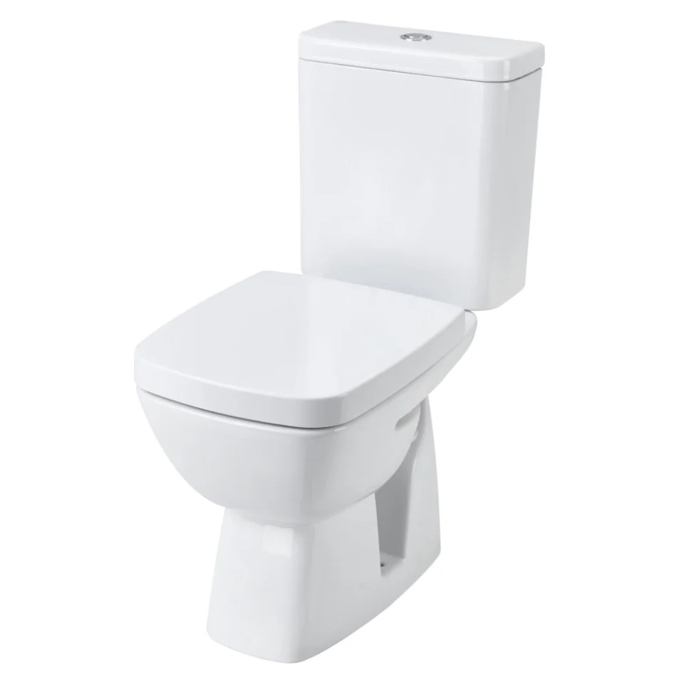 Унитаз-компакт Santek Нео Лайт с диагональным выпуском, стандарт- 2 реж., дюропласт