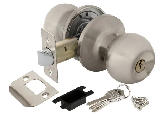 Ручка-защелка ключ/фиксатор PUNTO DK672 SN-ET (6072 SN-E) матовый никель