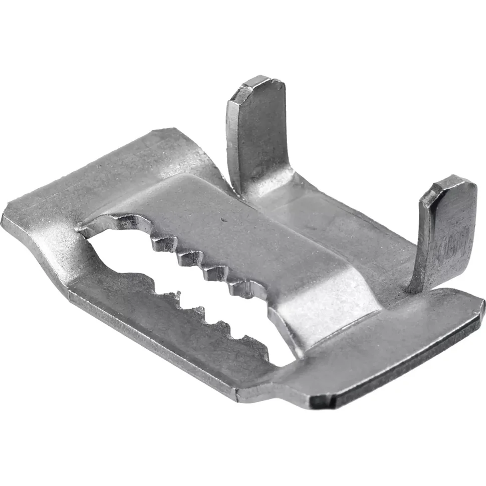 Бюгель для бандажной ленты нержавеющий 20 мм, 150 шт, ЗУБР Профессионал