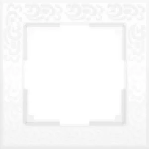 Рамка 1-местная Werkel Flock, белая, WL05-Frame-01-white