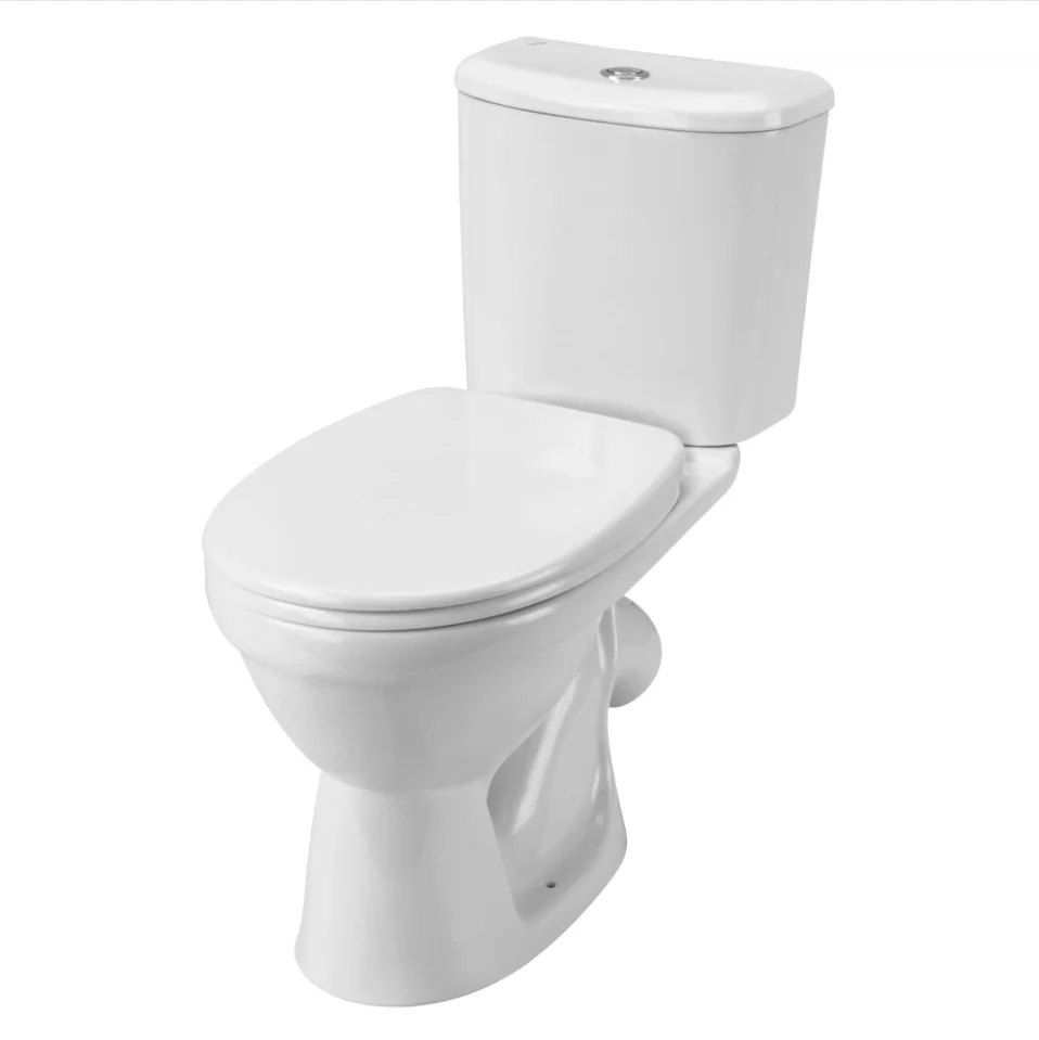 Унитаз-компакт Santek Бореаль с диагональным выпуском, стандарт- 2 реж., дюропласт, антивсплеск Унитаз-компакт Santek Бореаль с диагональным выпуском, стандарт- 2 реж., дюропласт, антивсплеск