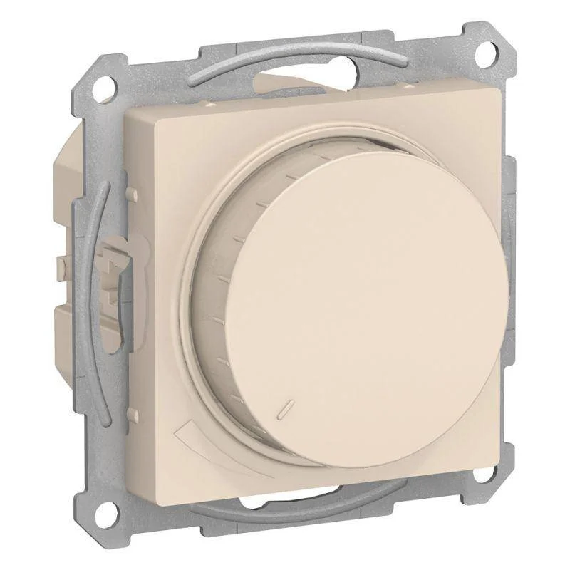 Механизм светорегулятора поворотно-нажимного AtlasDesign 630Вт беж. Schneider Electric ATN000236