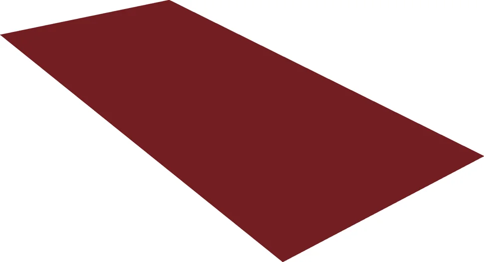 Плоский лист PE RAL 3005 (красное вино), 0.5мм ГОСТ (Satin), 1.25*2 м.п., пл=2м2 (в пленке) Плоский лист PE RAL 3005 (красное вино), 0.5мм ГОСТ (Satin), 1.25*2 м.п., пл=2м2 (в пленке)