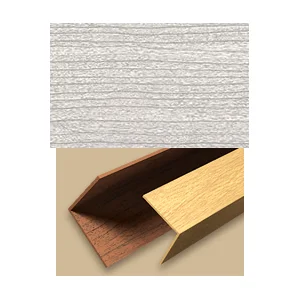 Угол ПВХ Идеал цветной текстурный 20*20, 2,7м Ясень серый 253
