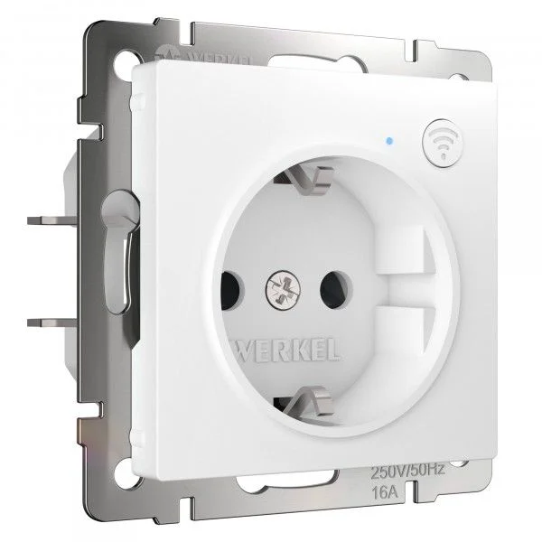 Розетка 1-местная СП Werkel Wi-Fi с заземлением, белая, W1171601