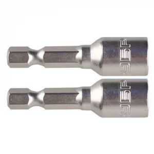 Биты с торцевой головкой, магнитные 7х45мм, 2шт, ЗУБР "МАСТЕР", Cr-V сталь, тип хвостовика E 1/4" Биты с торцевой головкой, магнитные 7х45мм, 2шт, ЗУБР "МАСТЕР", Cr-V сталь, тип хвостовика E 1/4"