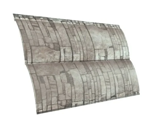 М/сайдинг Блок-Хаус NEW (GL) Print Fine Stone (Камень) толщина 0,45мм, размер 0,361*0.5 м.п.