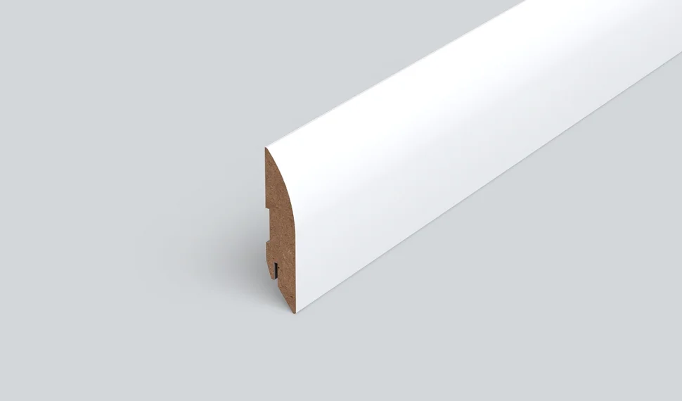 Плинтус шпонированный CLASSEN Pure Sol белый 80х16x2400мм, арт.222390