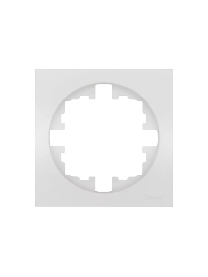 Рамка одноместная Lezard OSEN белая искра матовая Рамка одноместная Lezard OSEN белая искра матовая