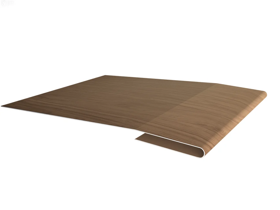Планка околооконная сложная Принт Элит Honey Wood TwinColor** для М/Сайдинга 0.45мм, 250*75*2м.п.