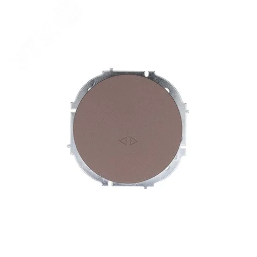 Выключатель двухклавишный СП Lezard OSEN промежуточный шоколад