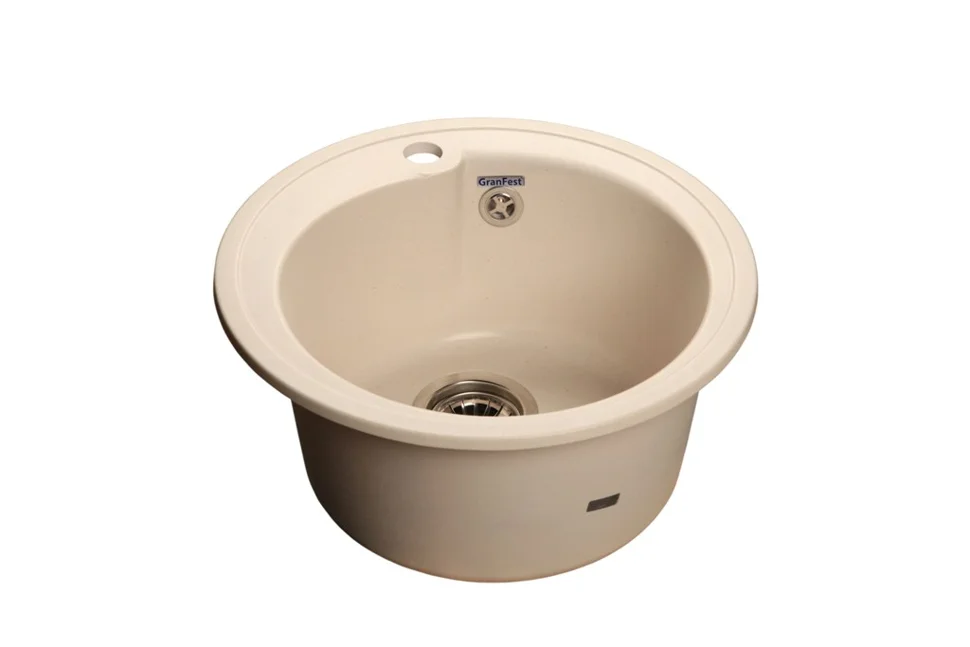 Мойка композитная GRANFEST Rondo d450 Белый круглая