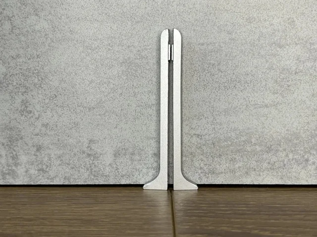 Заглушка металл к плинтусу АРL 40 серебро матовое (2шт)