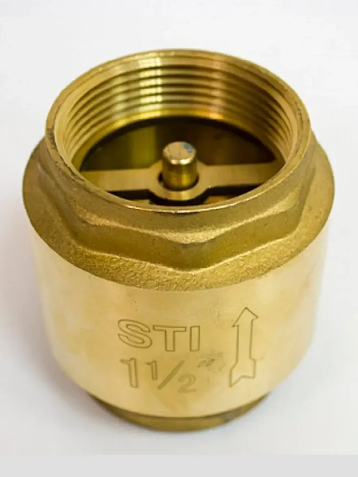 Клапан обратный пружинный STI 40 (латунный шток)