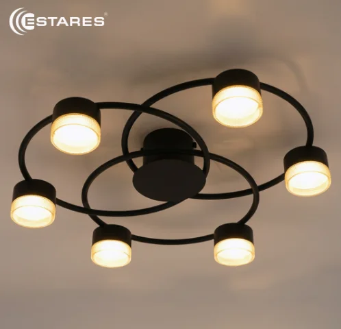 Люстра DORA 6xGX53-600x150-BLACK/CLEAR-220-IP20 Люстра DORA 6xGX53-600x150-BLACK/CLEAR-220-IP20
