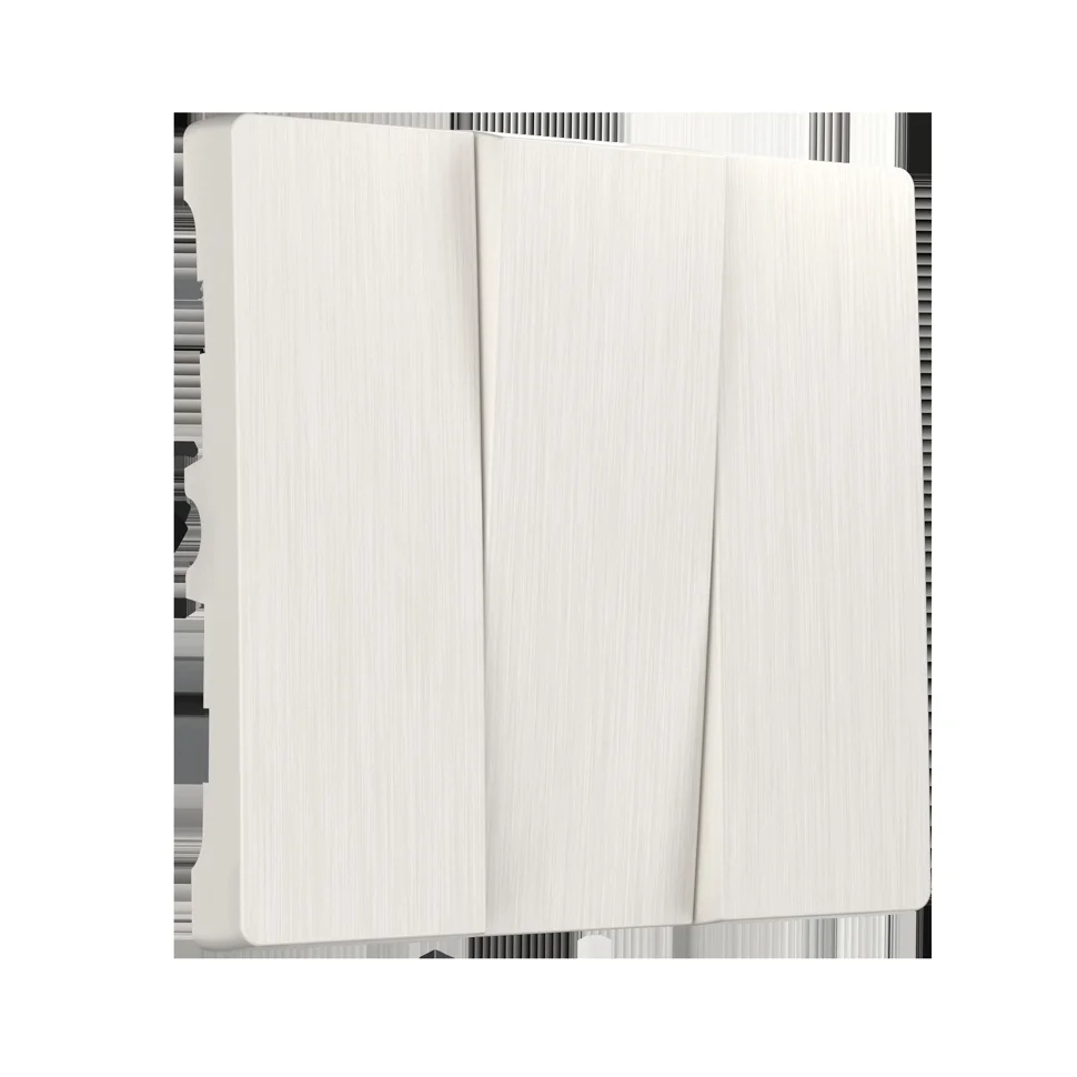 Набор клавиш для выключателя трехклавишного СП Werkel (перламутровый рифленый) WL13-SW-3G-CP