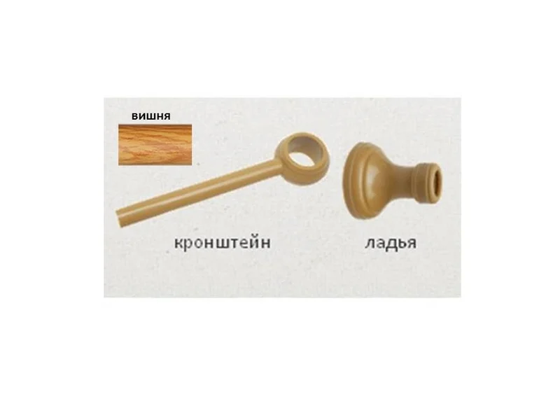 Кронштейн для карниза Кантри вишня (кронштейн+ладья)