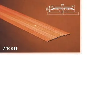 Порог АПУ 009 алюминиевый 1800*20*20 мм угловой внутренний (13 дуб светлый)