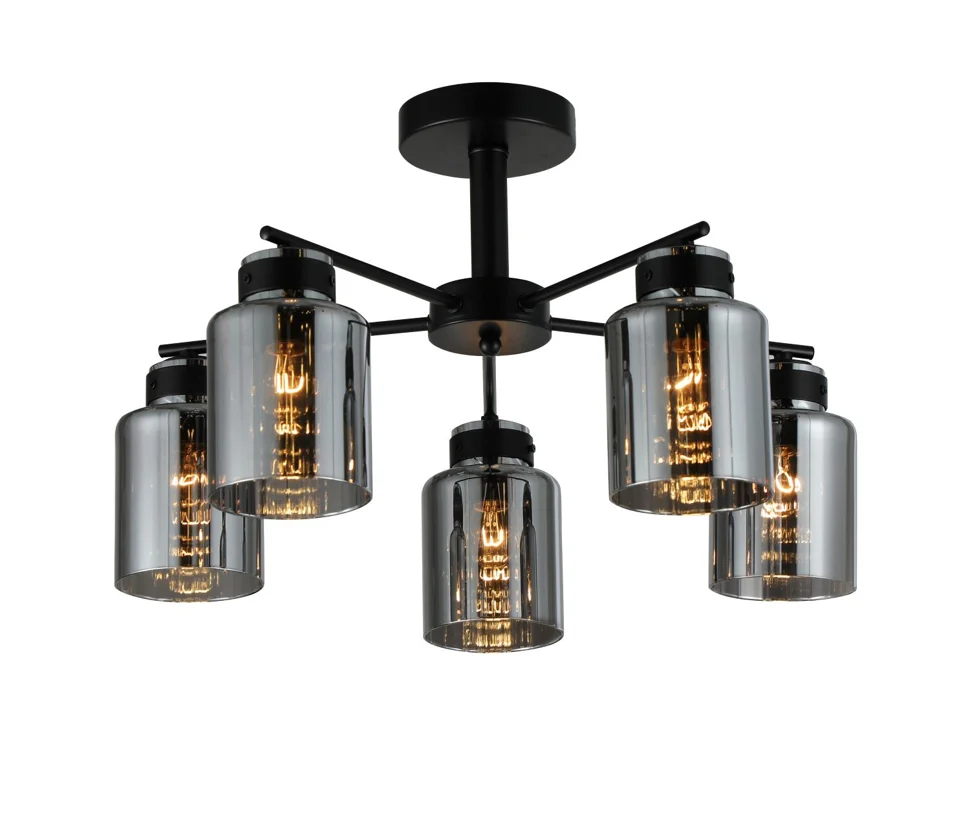 Люстра Ferrico 4590-5 BK, 5xE27/40W (52*52*30)